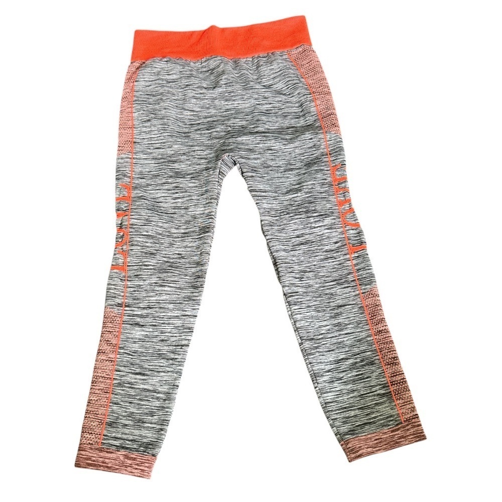 Riva USA Gray and Orange Activewear Leggings